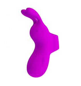 PRETTY LOVE - Bunny Finger Vibrator (Chargeable - Purple)